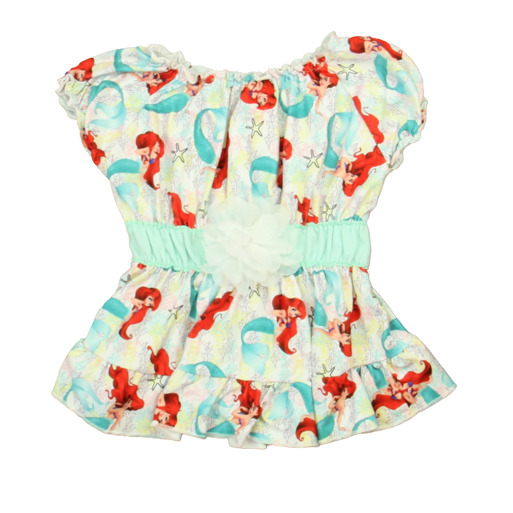 Unknown Brand Girls White | Aqua Mermaid Dress size: 18-24 Months